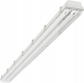 Corpo illuminante tecnico LED per tubi T8, 2x G13, 20W, 230V, 6500K, 120 cm, IP65, bianco