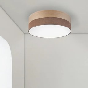 Plafoniera LED SIRJA WOOD LED/36W/230V diametro 45 cm marrone/quercia
