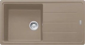 Lavello integrato 1 vasca in fragranite marrone FRANKE Boston L 50 x L 97 cm, reversibile
