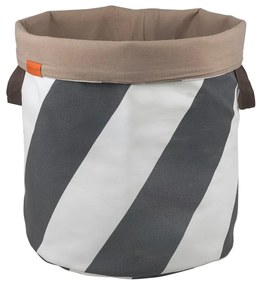 Cesta per il bucato grigia/color crema in tessuto 5 l Diagonal – Mette Ditmer Denmark