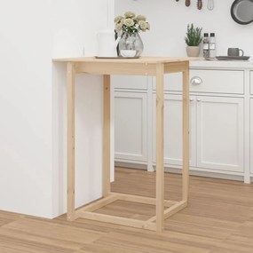 Tavolo Da Bar 80x80x110 Cm İn Legno Massello Di Pino /
