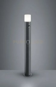 Hoosic palo alto led cilindro antracite e diffusore bianco con sens...