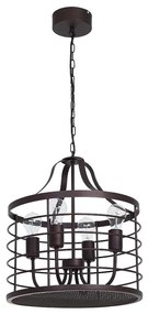 Lampadario a sospensione con catena SINGLE 6 4xE27/60W/230V