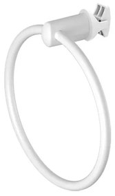 Portasciugamani ad Anello Serie Smart Bianco per Portasalviette e Termoarredo