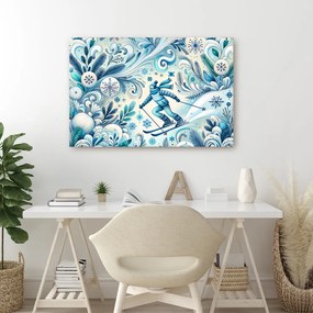 Quadro su tela – Scialpinista invernale