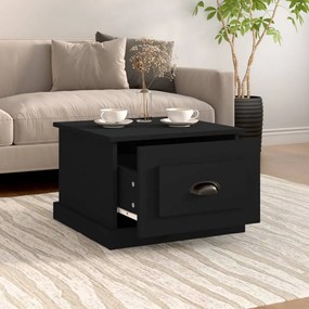 Tavolino da salotto nero 50x50x35 cm in legno multistrato