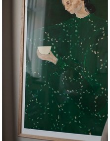 Poster 30x40 cm Coffee Alone At Place De Clichy – Sofia Lind – The Poster Club