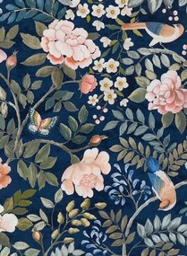 Designers Guild Carta da parati Porcelaine de Chine - Midnight