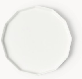 Set di 4 piatti da colazione in porcellana Angoli