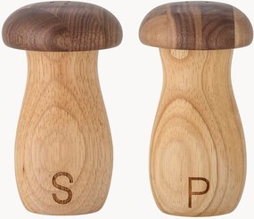 Set saliera e pepiera in legno di albero della gomma Rahim, set da 2