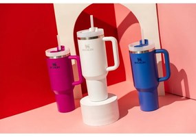 Borraccia termica bianca in acciaio inox 1,18 l Quencher H2.0 FlowState Tumbler Frost – Stanley