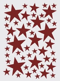 Ferm Living Adesivo murale Mini Stars - Rot
