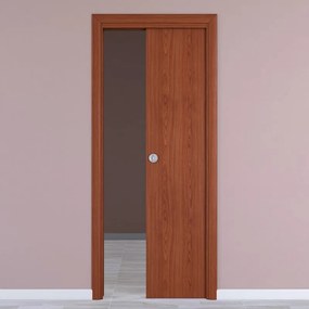 Porta interna scorrevole Rose in MDF colore ciliegio, L 90 x H 210 cm, apertura reversibile