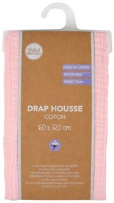 Lenzuolo per culla in mussola elasticizzata 60x120 cm - Bébé Douceur