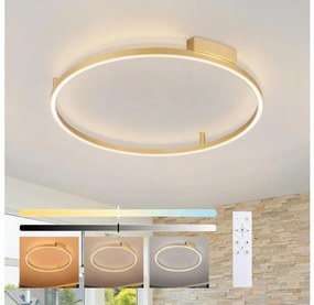 Brilagi - Lampada dimmerabile a LED PORTOFINO LED/60W/230V Ø 80 cm oro + telecomando