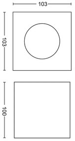 Philips 50491/31/P0-Faretto LED dimmerabile MYLIVING BOX 1xLED/4,5W/230V