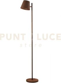 Piantana in metallo e ferro colt ruggine 1 luce attacco e27 37x160cm