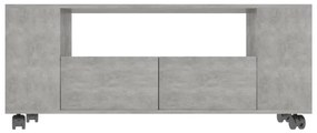 Mobile per TV Grigio Cemento 120x35x48 cm Legno Multistrato