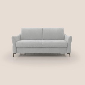 Dalia divano letto con materasso H18 cm e piedi alti in raffinato tessuto smacchiabile T17
