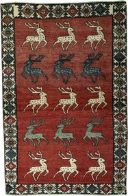 Gabbeh Tappeto 130 x 200 Rosso (Iran) Annodato A Mano