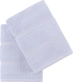 Set di asciugamani tipo terry azzurri in cotone 2 pz 50x90 cm Daniela – Foutastic