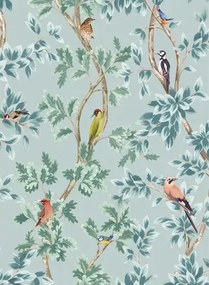Tapete Netherfield v. Osborne & Little - Aqua/ Sky Blue