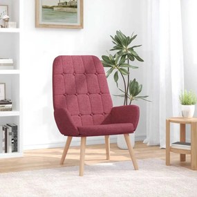 Sedia Relax Rosso Vino İn Tessuto /