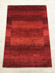 Loribaft Tappeto 140 x 100 Rosso (Iran) Annodato A Mano