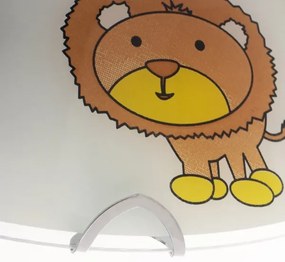 Globo 40607 - Plafoniera per bambini KIDDY 2xE27ILLU/60W/230V