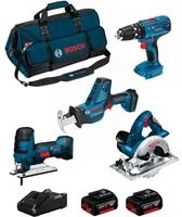 Bosch professional bosch kit 18v bk403bag (gsa 18 v-li c + gst 18.. 8435587916062