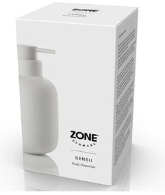 Dispenser per sapone bianco in gres 300 ml Sensu – Zone