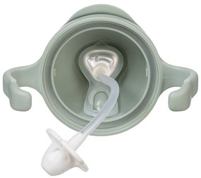 Tazza con cannuccia - verde 240 ml