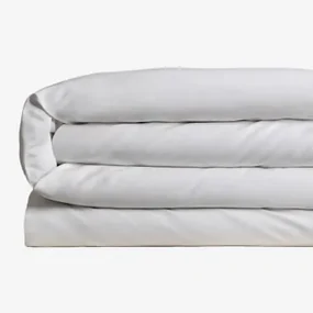 Alpes Blanc Copripiumino King Size 280x240 Cm In Percalle Di Cotone - 100% Cotone, 80 Fili, Con 2 Federe 65x65 Cm, Easy Care