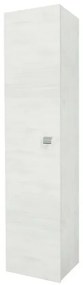 Colonna bagno sospesa 136h cm rovere bianco anta reversibile