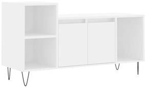 Mobile Porta TV Bianco 100x35x55 cm in Legno Multistrato