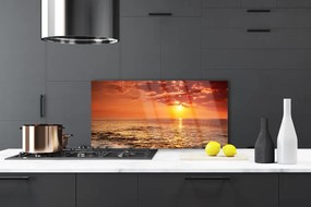 Pannello rivestimento parete cucina Mare, sole, paesaggio 100x50 cm