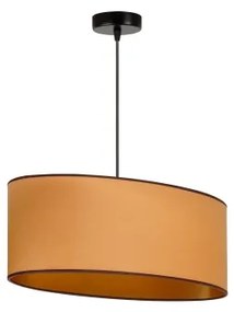 Duolla - Lampadario a sospensione con filo OVAL VEGAN 1xE27/15W/230V marrone