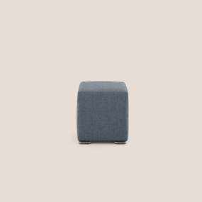 Cube pouf in tessuto morbido impermeabile T03 blu