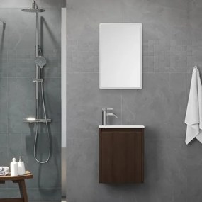 Mobile da bagno con lavabo COMO 40 cm noce