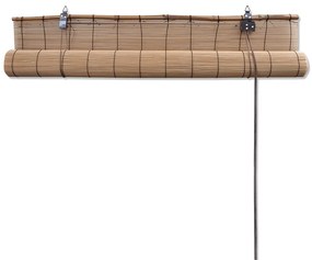 Tende a Rullo in Bambù Marrone 150x220 cm