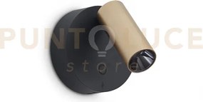 Elf applique a parete con presa usb-c led 3000 k 3w  200 lm dimmera...