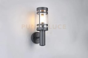 Paolma applique da esterno metallo antracite ip44 h.32cm 1 luce att...