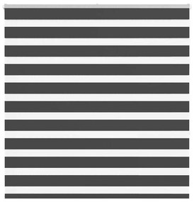 Tenda A Rullo Zebra Nero Larghezza Tessuto 135,9 Cm Poliestere /