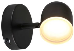 Faretto LED da parete RAWI LED/4,2W/230V nero