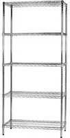 Archimede scaffale metallico scaffale 5 ripiani cm 46 x 91 x h. 200 cucina bagno garage cabina armadio