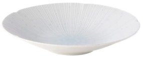 Piatto per pasta in ceramica azzurra ø 24,5 cm ICE WHITE - MIJ