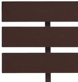 Giroletto marrone scuro in legno massello di pino 140x200 cm