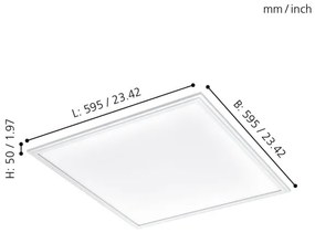 Eglo 32813 - Plafoniera LED SALOBRENA LED/40W/230V