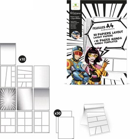 Artissimo - fogli layout A4 + texture - Manga