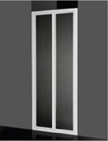 Box doccia a parete fissa 68/72 cm acrilico con profilo bianco Giava Smeralda SF01MBI